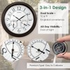 FOUNTAIN DESIGNS 18" Illuminated in/Outdoor Clock with Smart Sensor and