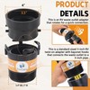 TonGass (2 x Combo Pack, Black) RV Sewer Pipe Adapter,