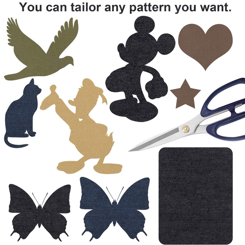 Iron On Patches for Clothing Jeans 30 PCS, Denim Repair