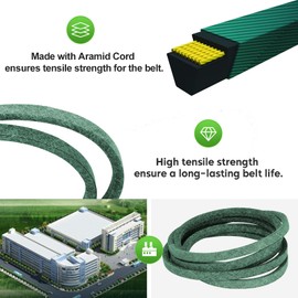 5/8" x 141" Lawn Mower Deck Belt Fits for 382090 Bad Boy 041-4022-00 Hustler 791988 John Deere TCU13198, Fits for 3461 9861 737 757 777 797 with 60" Deck