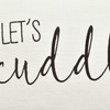 Lush Decor Let's Cuddle Script Decorative Throw Pillow Cover, 20"