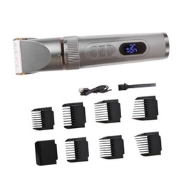 GALPADA Clippers for Men Cordless USB Rechargeable Hair Trimmer with Speed Silver Barber Tool for Home Haircut and Precise Beard Grooming