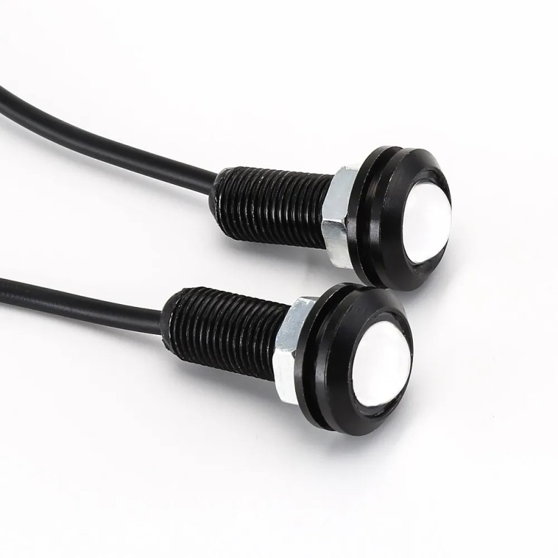Ojo De Aguila Dual Estrobo Drl Led Auto Moto Lupa