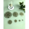 RELIGHT Shri Yantra Sticker Sticker Metal Sacred Geometric Orgonite Decor