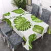 Walmsco Tablecloth Green Monstera Leaves Decor For Dining Room Kitchen