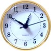 HILLHOME Mini Quartz Clock Insert 3-1/8 Inch (80 mm) Round