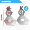Watermelon Mirror Turn Signal Angled Bracket Holder Stainless Steel 2Pack