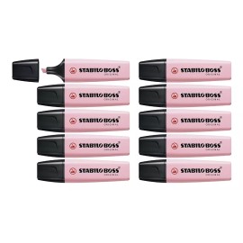 Stabilo Caja Con 10 Marcatextos Stabilo Boss Pastel Rosa 70/129
