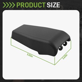 CARBBIA 68140033AA 2Pcs Black Liftgate Glass Hinge Trim Rear Window Hinge Cover Trim Compatible with Jeep Wrangler 2007 2008 2009 2010 2011 2012 2013 2014 2015 2016 2017 2018 W0788C