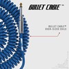 Bullet Cable 30′ Silent Blue Coil Cable