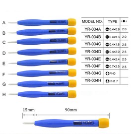 Adjustable Frequency Driver Ceramic Adjustment Driver Frequency Driver Driver Static protection seramikkuhandotu-ruhurutaipu Set of 8 Strong Hardness Insulated Anti-static Electronic Screwdriver Tool Set