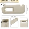 NHILES Left Driver Sun Visor Compatible with Mazda CX-9 2010-2015