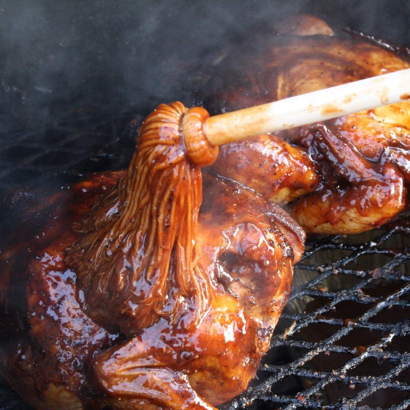 Better Grillin BBQ Bastin Mop Basting Barbecue Brush/Mop Easily Applies