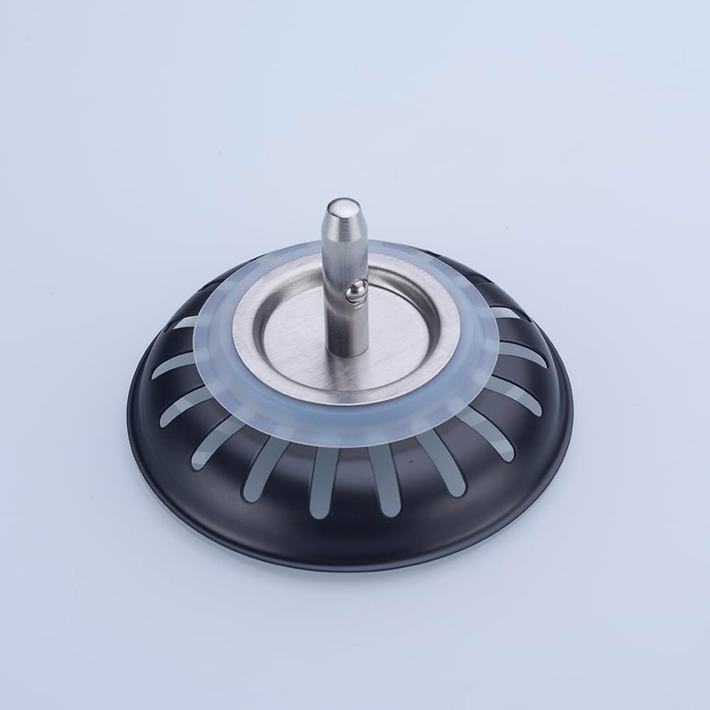 Kitchen Sink Drain Basket Strainer Filter/Stopper with Handle, Anti-Clog Kitchen