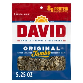 DAVID Jumbo Sunflower Seeds, Original Flavor, 5.25 oz.