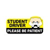 Student Driver Car Magnet Cute Hamster - Weather - Resistant