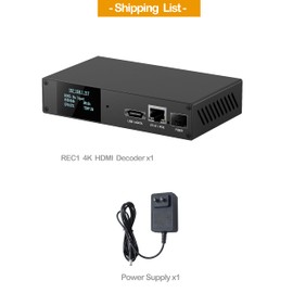 WayPonDEV Link Pi REC1 4K 1080P HDMI Recorder Encoder, 4KP60 SRT NDI Decoder, 2GB DDR4 RAM 8GB eMMC, 1080P HD Video Encoder for YouTube Facebook Twitch Live Broadcasting (REC1 Kit1)