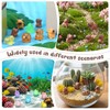 GSrenyu 50 Pcs Mini Resin Capybara Animals Luminous Figures Gifts