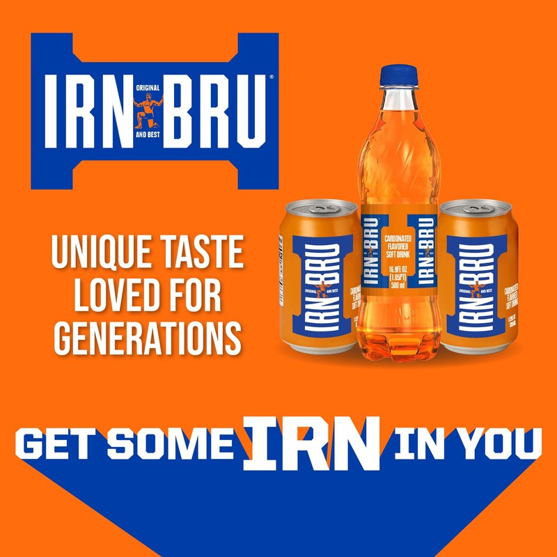 Irn-Bru Bottles, 16.9 Fl Oz (Pack of 12)