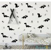 Melissalove Wall Decal Dinosaurs 52pcs/Pack dinasaurs Wall Decor Stickers for