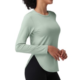 Pioneer Camp Women's Sun Shirts Long Sleeve SPF UPF 50+ UV Protection Tops Lightweight Quick Dry for Hiking Running Workout Sage Green