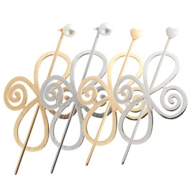 Baluue Luxury Hair Sticks Set Metal Hair Pin Clip Barrette for Buns Women's Hair Accessories