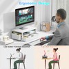 gianotter Wood Monitor Stand Riser, Office Desk Shelf Organizer, Desk