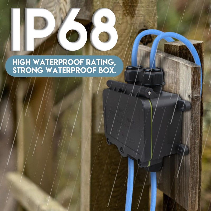 Innfeeltech LF-2068-4H Electrical Junction Box Waterproof Outdoor Waterproof Cable Junction