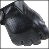 White Fang NT247 Men's Gloves, Leather, Golf, Outdoor, Fingerless, Mesh,