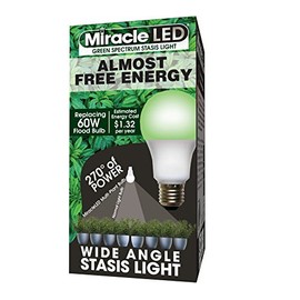 Miracle LED Almost Free Energy Multi-Plant LED Green Spectrum Grow Room Stasis Light Bulb for Plant Night Cycle