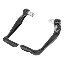 F FIERCE CYCLE 1 Pair Universal 22mm Brake Clutch Lever Protector Hand Guard for Motorcycle Black