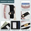 YANENDIE Baseball Print Wallet for Women, Small Slim PU Leather