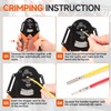iCrimp Closed Barrel Crimper 4 Way Indents,8 Impressions for Deutsch