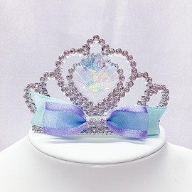 Minacute Q5897 Mermaid Tiara, 3.1 inches (8 cm) Diameter