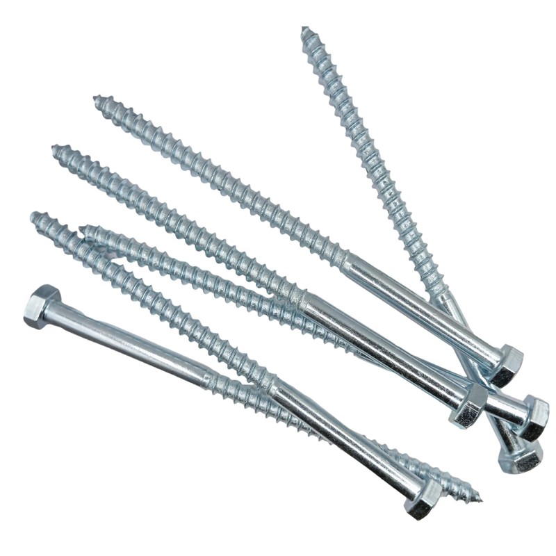 LLB 150mm M8 For Coach Screws Wood Hex Head Width
