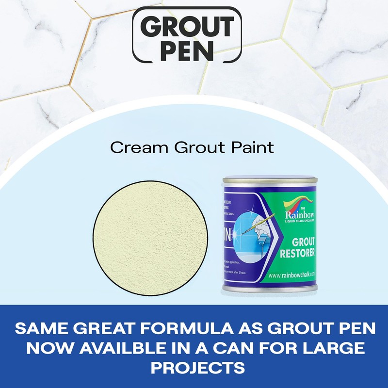Grout Pen Cream Grout Paint: Waterproof Tile Paint Grout Refresh