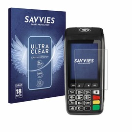 Savvies Screen Protectors for Ingenico Move/3500 Ultra Transparent Pack of 18