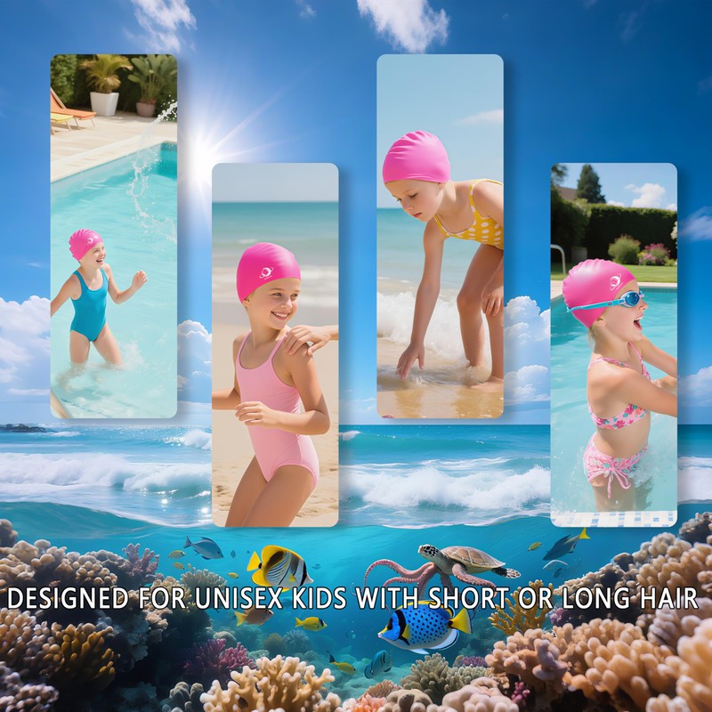Children's Swimming Cap (Pink)