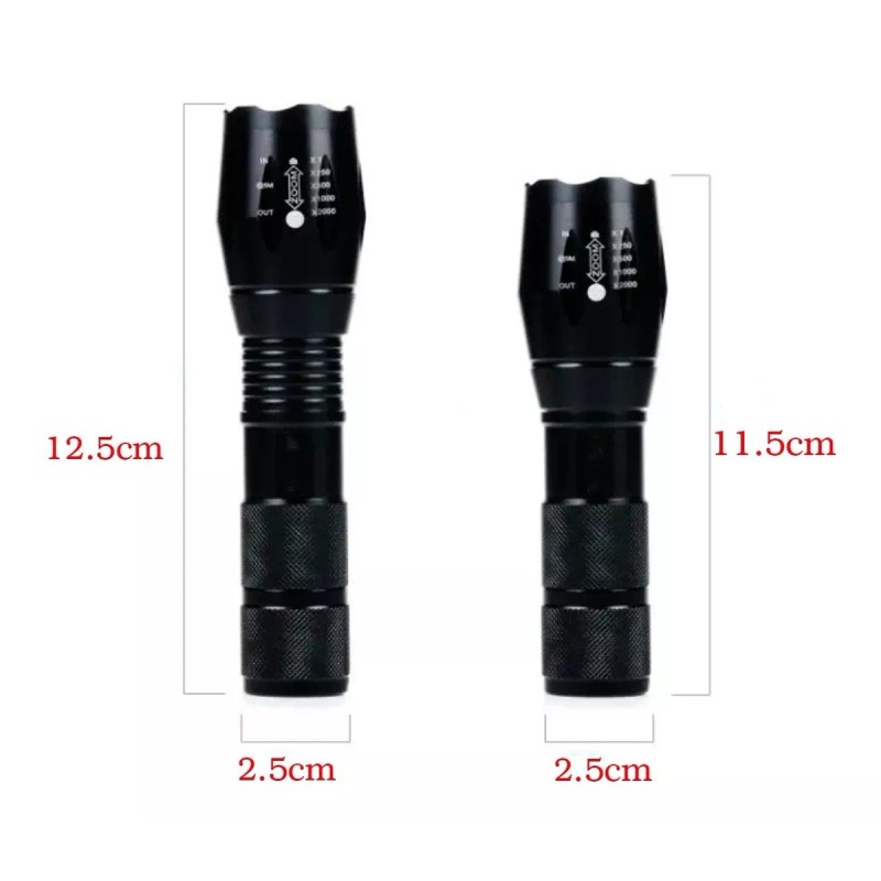 Led Lampara Tactica 3000 Lumens Cree Led T6 Recargable 8800mah