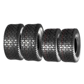 MaxAuto Lawn Mower Turf Tires 15x6-6 Front & 20x8-8 Rear 4PR(2 Front Tires+2 Rear Tires)