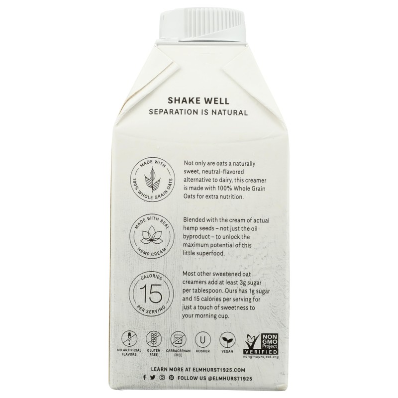 ELMHURST Chai Spice Oat Creamer, 16 FZ