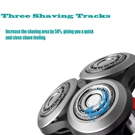 RQ12 Replacement Head for Philipss Norelcos Replacement Head Compatible with RQ12 3D 1250X 1255X 1260X 1280X 1290X RQ10 Sensor Touch 3D Head Shaving for Electric Razor Replacement Heads