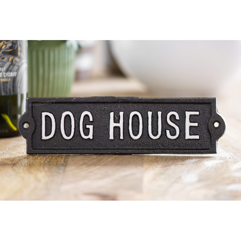 ProdBuy Limited 22cm Cast Iron Dog House Wall Sign