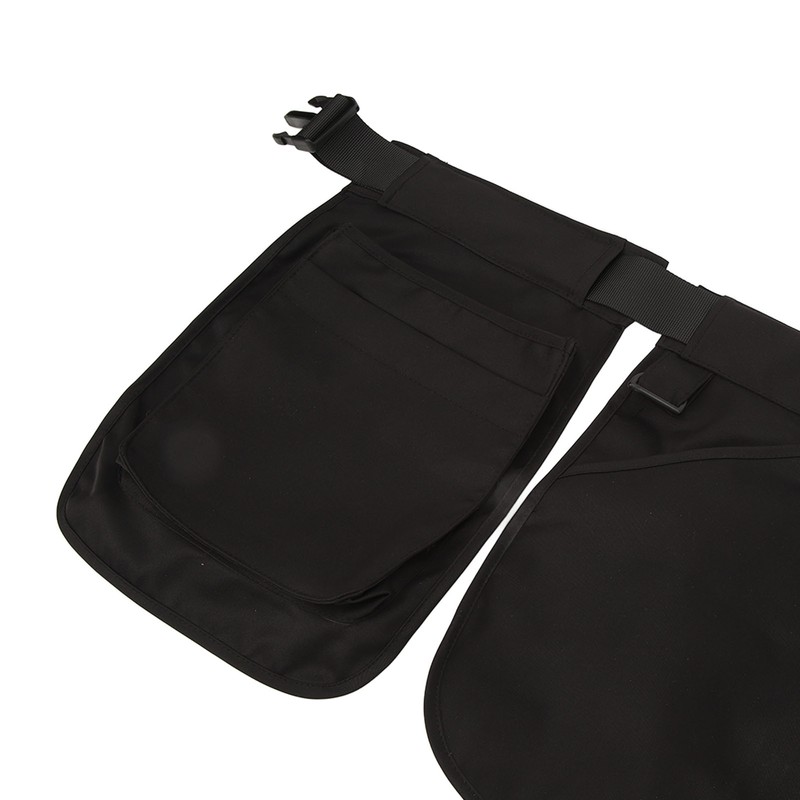 Apron Waist Cover with Plastic Buckle Multiple Pockets Server Aprons