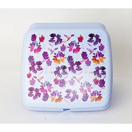 Tupperware Sandwich box, lunch box, lunch box, flowers