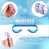 200 Pcs Handle Grip Nail Brush Fingernail Scrub Cleaning Cleaner