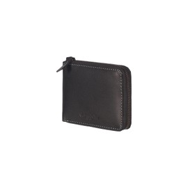 Club Rochelier Onyx Leather Zipper Wallet, Black (CL110300-CW-Blk)