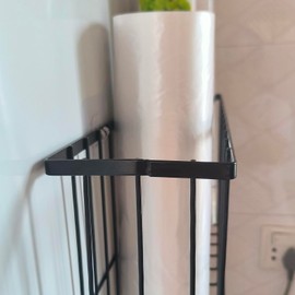 Multi-functional Kitchen Pantry Wrap Foil Storage Organizer, Black