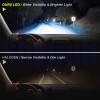 AQJ Pair 2-sides 9007 LED Headlight Bulbs Kit 8K Ice