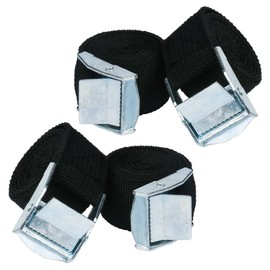 Strap with Buckle, 4 Pcs (5 M x 2.5 CM) Ratchet Tie Down Straps Fastening Lashing Straps Tensioning Belts Luggage Straps van straps, Cargo Straps for Bicycle Carrier Cargo Trailer Car Luggage